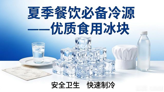 餐饮食用冰块供应商选择_食用冰块与普通冰块区别_盐田食用冰块销售